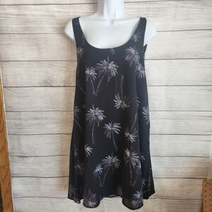Jadelynn Brooke Small Black Palm Tree Dress | Coastal Tropical NWT